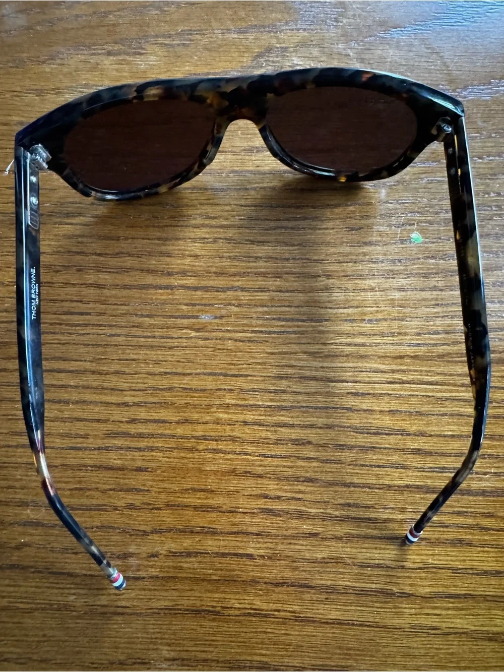 Thom Browne Tortoiseshell Sunglasses with Dark Brown Lenses